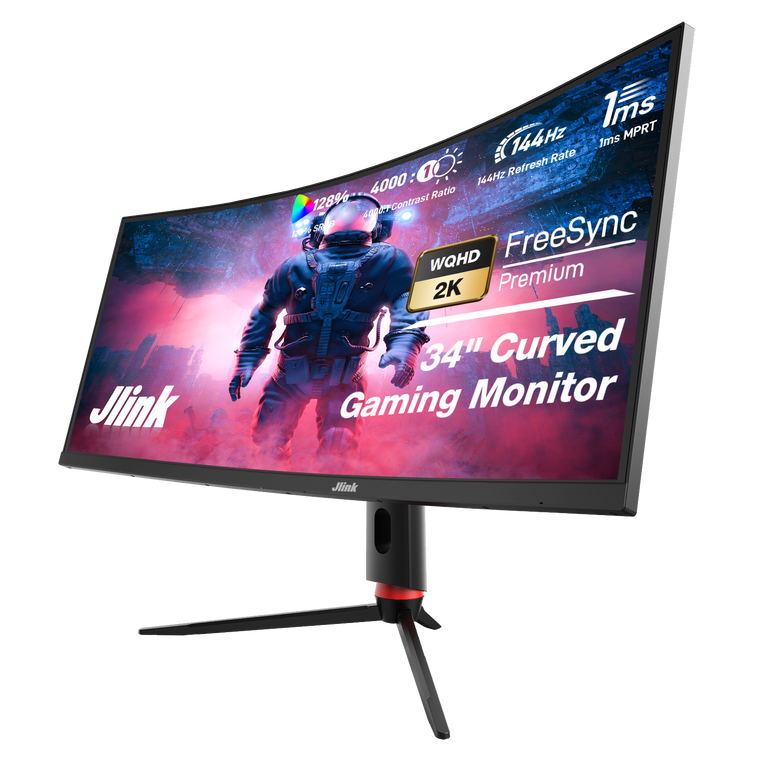Curved Gaming Monitor 34 Inch 2K 1440P 144Hz