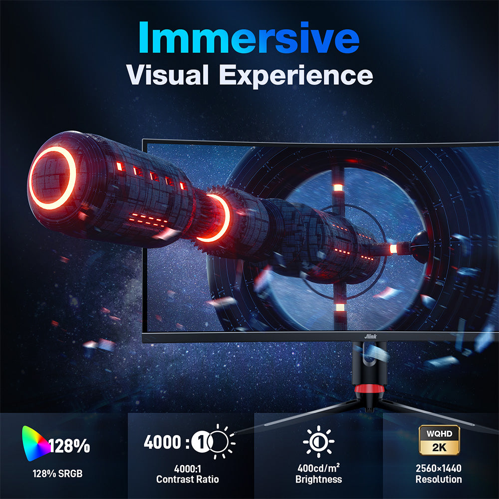 curved gaming monitor jlink immersive visual experience