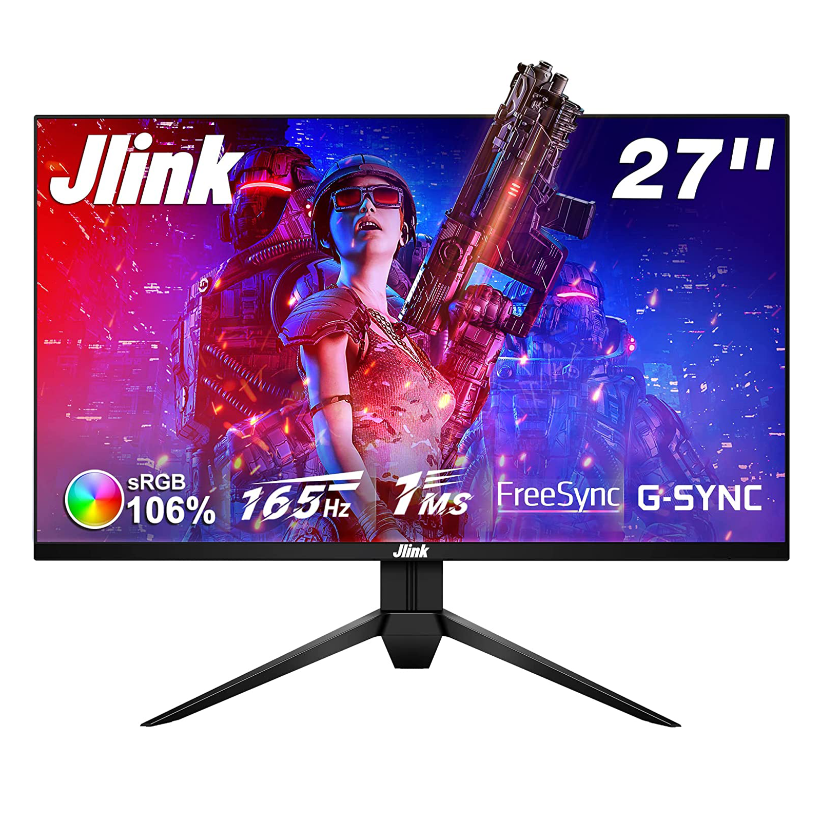 Jlink 32-Inch Curved Gaming Monitor up to 240Hz,1080P Computer Monitor  1500R/1ms(MPRT)/Low Blue Light,Frameless PC Monitor with HDMI DisplayPort
