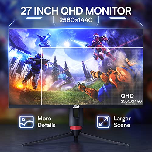Gaming Monitor 27 Inch 1440P QHD 1ms 165Hz | Jlink